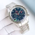 Omega Speedmaster 9300 Movement 41.5mm Pot Lid Glass Mirror Blue Dial Watch